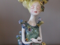 Ceramic Flower Lady