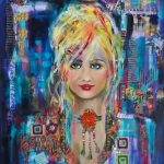 Deviously Devine - mixed media ( 610 x 770)