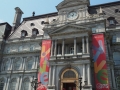 Montreal City Hall showing 375 year celebratory banners.